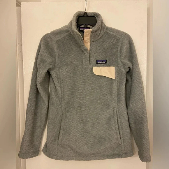 Patagonia Retool Snap T Fleece Pullover Sweater Grey Size XS - Picture 1 of 7